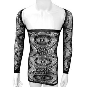 Men's Bodycon See-Through Dress