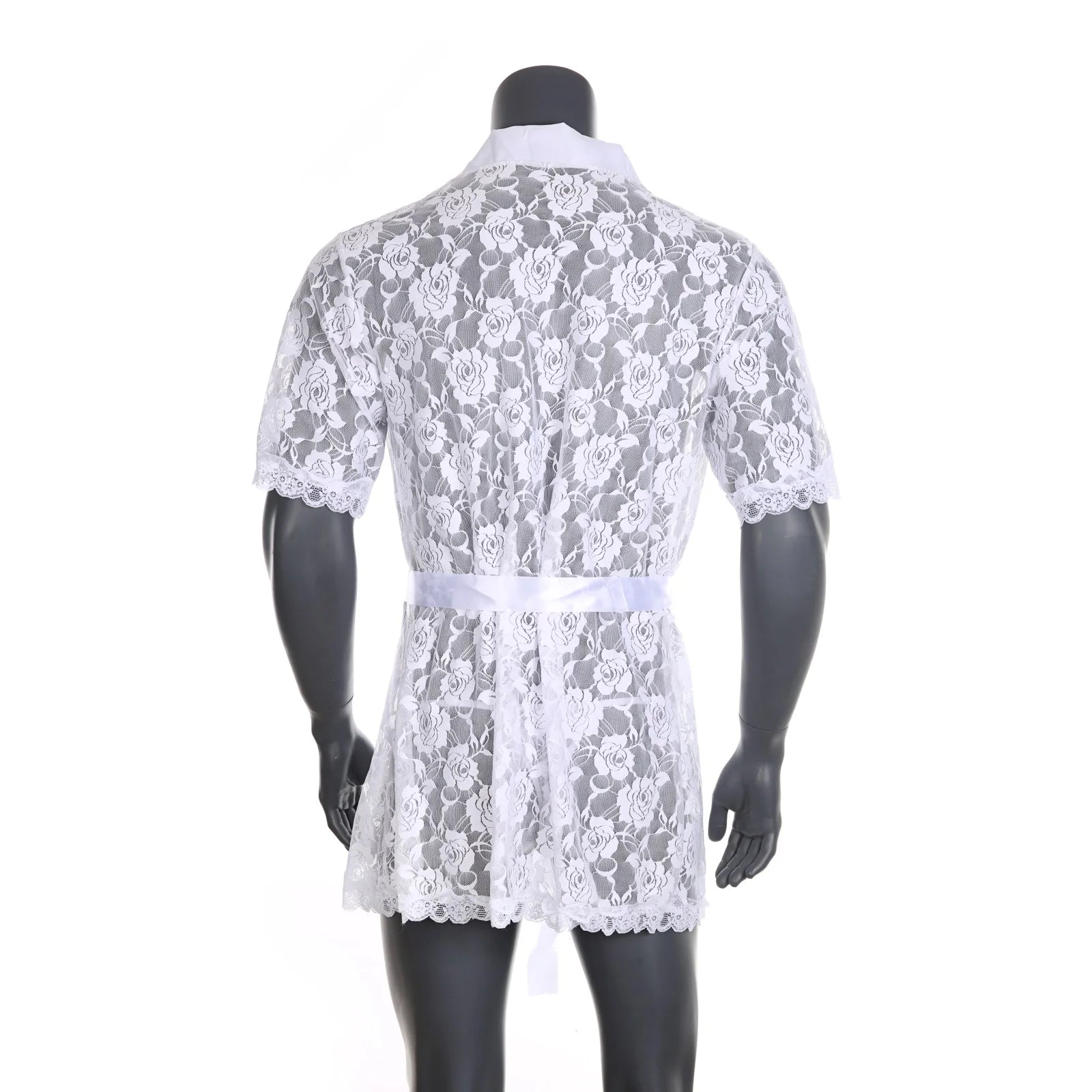 Men's Lace Bathrobe with Underwear