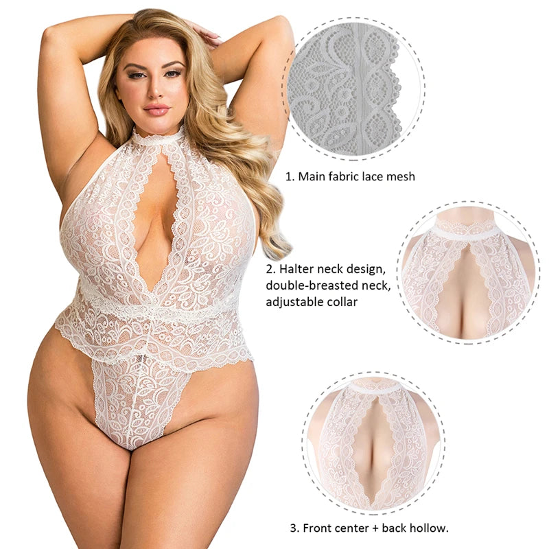 Plus Size Serene Lace Bodysuit