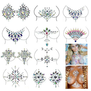 Reusable Rhinestone Nipple Pasty