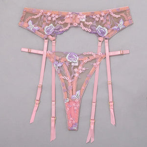 Fairy Floral 3-piece Garter Set