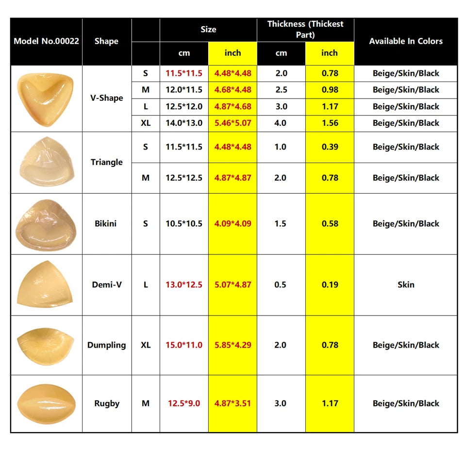 Double Sided Adhesive Sticky Bra Inserts